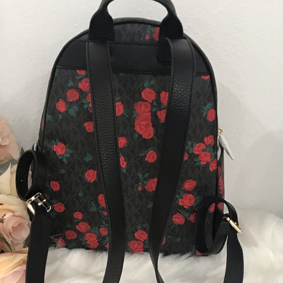 🌷Authentic MICHAEL KORS Rose Print MD Backpack🌷 - Picture 3 of 8